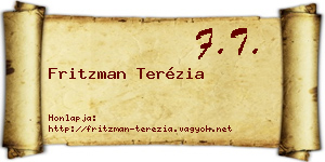 Fritzman Terézia névjegykártya